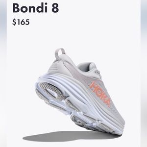 HOKA Women Bondi 8 Color: Harbor mist/ Lunar Rock size 5 B NEW